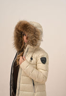 BLAUER Piumino lungo KRISTIN panna da donna 25WBLDK03103-006047 907GG BLAUER 