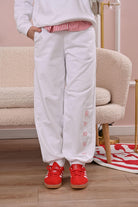 MARNI Pantalone sportivo bianco per donna, ragazzi e bambini con logo "MARNI" M01416M00V0 0M100 MARNI 