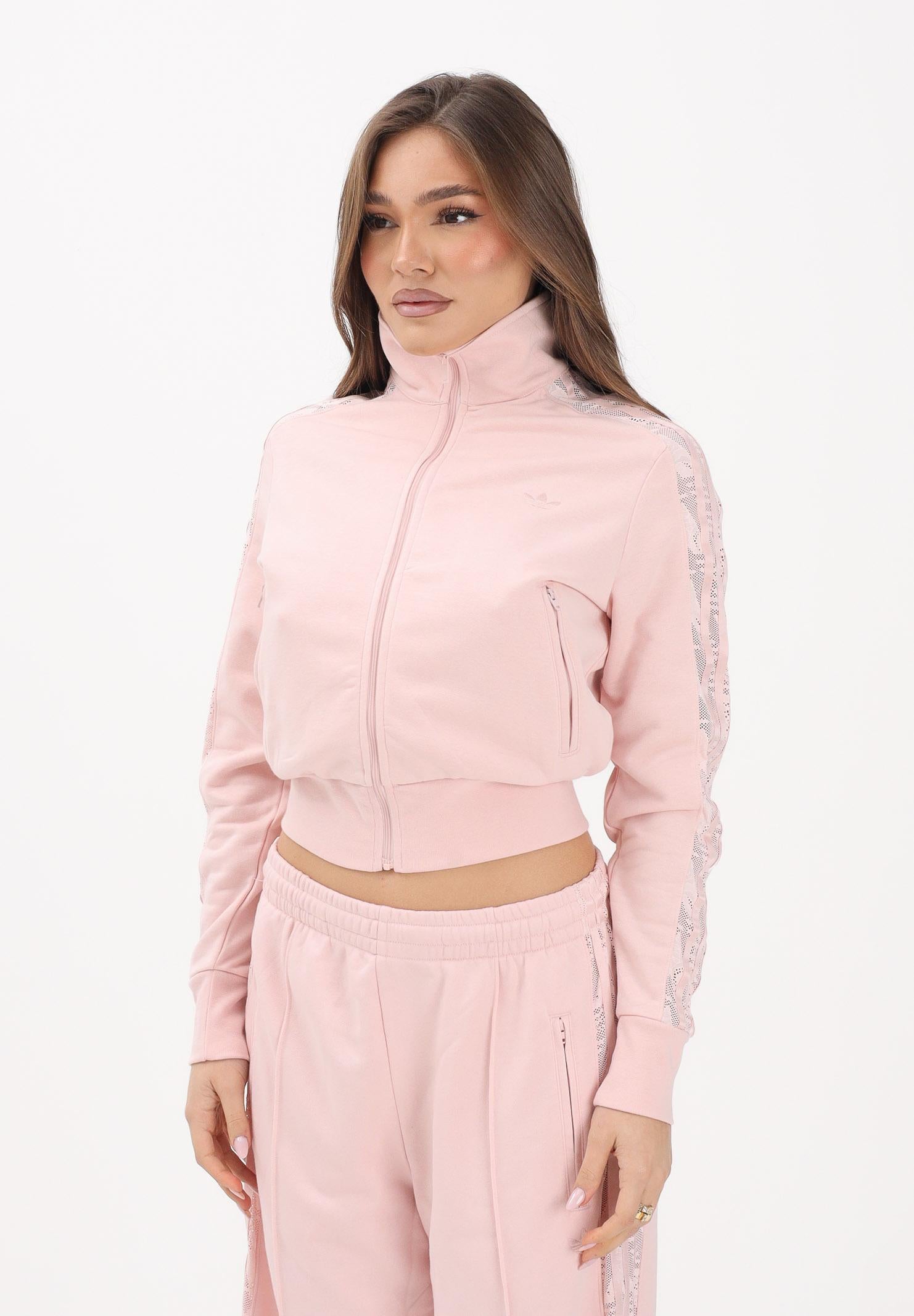 ADIDAS ORIGINALS Felpa con zip FIREBIRD LACE rosa da donna KC6450 . ADIDAS ORIGINALS 