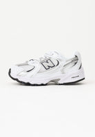 NEW BALANCE Sneakers 530 bianche e argento da neonato IZ530SB1 . NEW BALANCE 