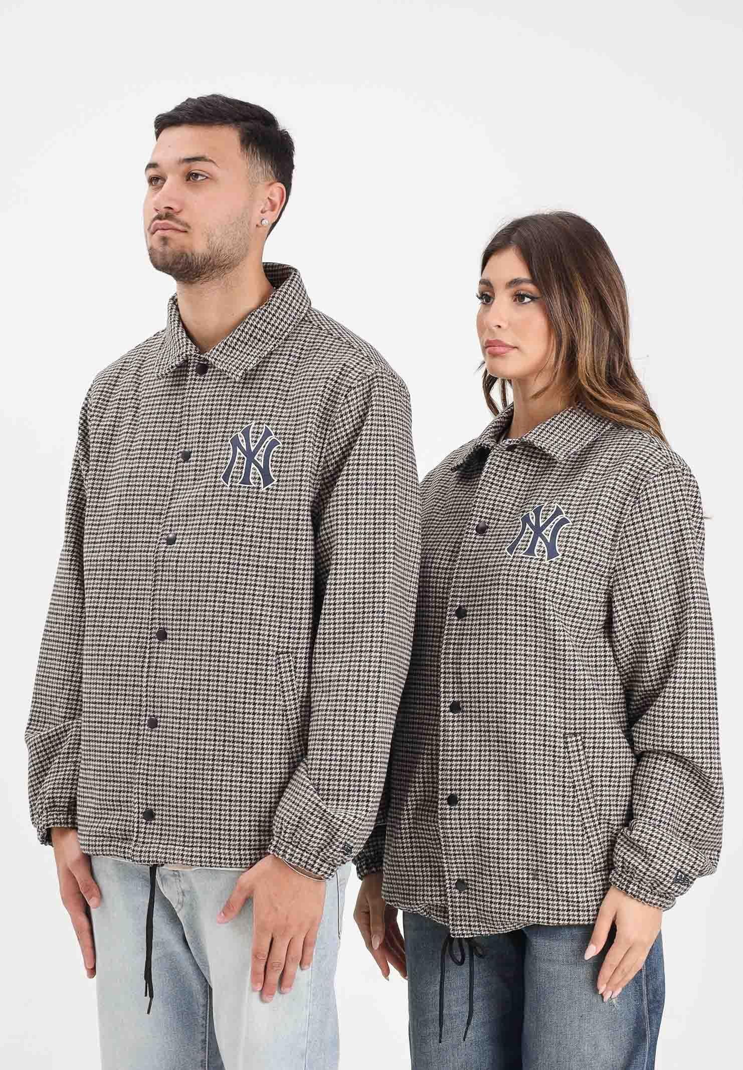 NEW ERA Giacca a quadri  MLB dei New York Yankees nei toni del marrone per uomo e donna 60758728  NEW ERA 