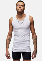Set da due canotte da uomo bianche jordan flight base JM0626 001 JORDAN 