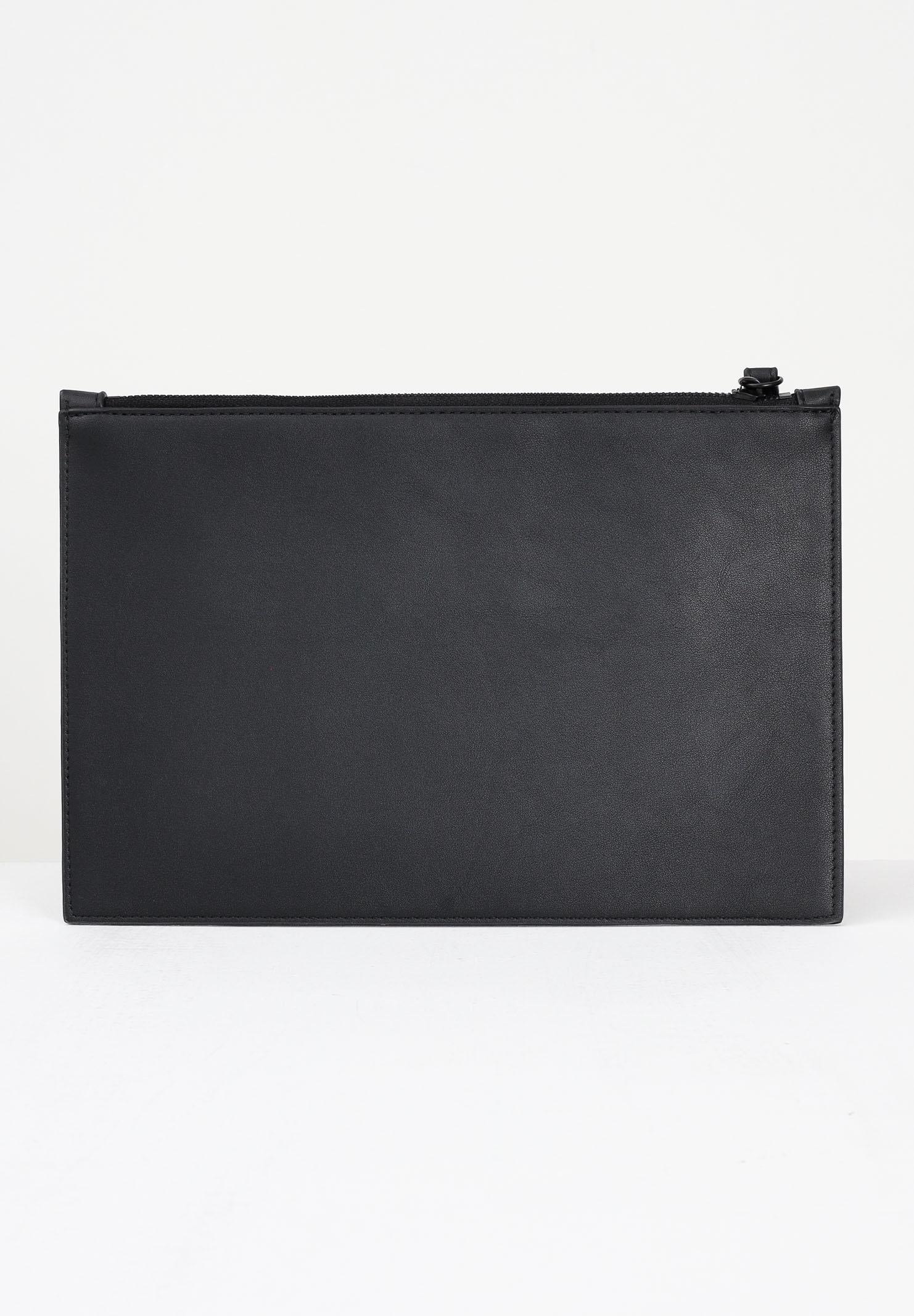 MARCELO BURLON COUNTY OF MILAN Pochette a mano nera per uomo e donna con stampa COMAF250137 . MARCELO BURLON COUNTY OF MILAN 