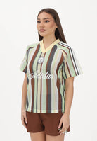 ADIDAS ORIGINALS T-shirt a manica corta SUMMER GLOW KNITTED OVERSIZED multicolore da donna KY3162 . ADIDAS ORIGINALS 