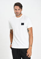 ARMANI EXCHANGE T-shirt a manica corta bianca da uomo con patch logo XM001456AF10358 U0009 ARMANI EXCHANGE 