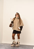 PINKO Cappa beige da donna effetto pelliccia 103837A2PI C60 PINKO 