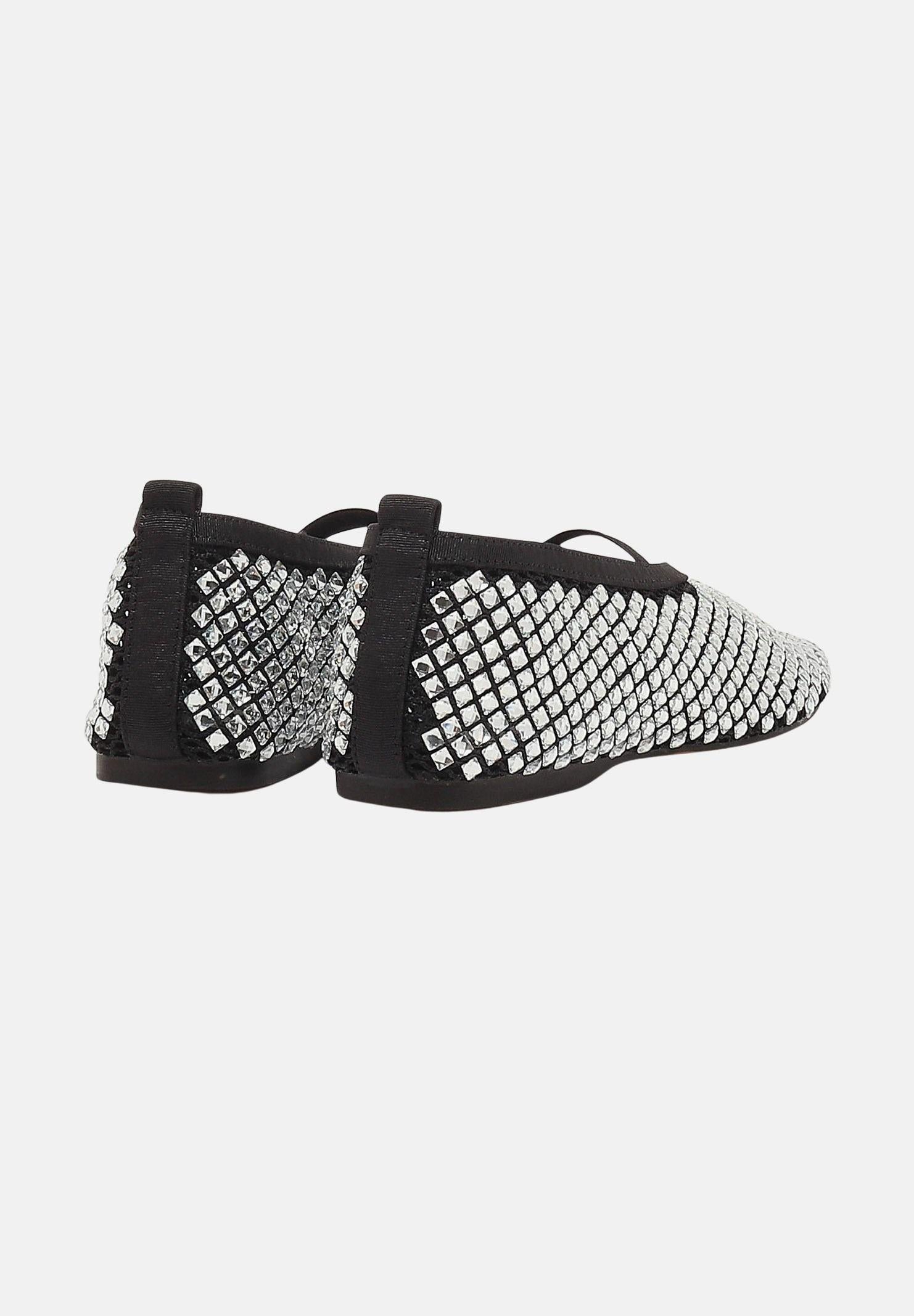 TWENTY FOURHAITCH Ballerine BOUNTY nere e argento da donna S0114NER NER TWENTY FOURHAITCH 