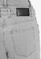 ELISABETTA FRANCHI Jeans in denim grigio da donna a vita doppia con logo ricamato PJ11D56E2 382 ELISABETTA FRANCHI 