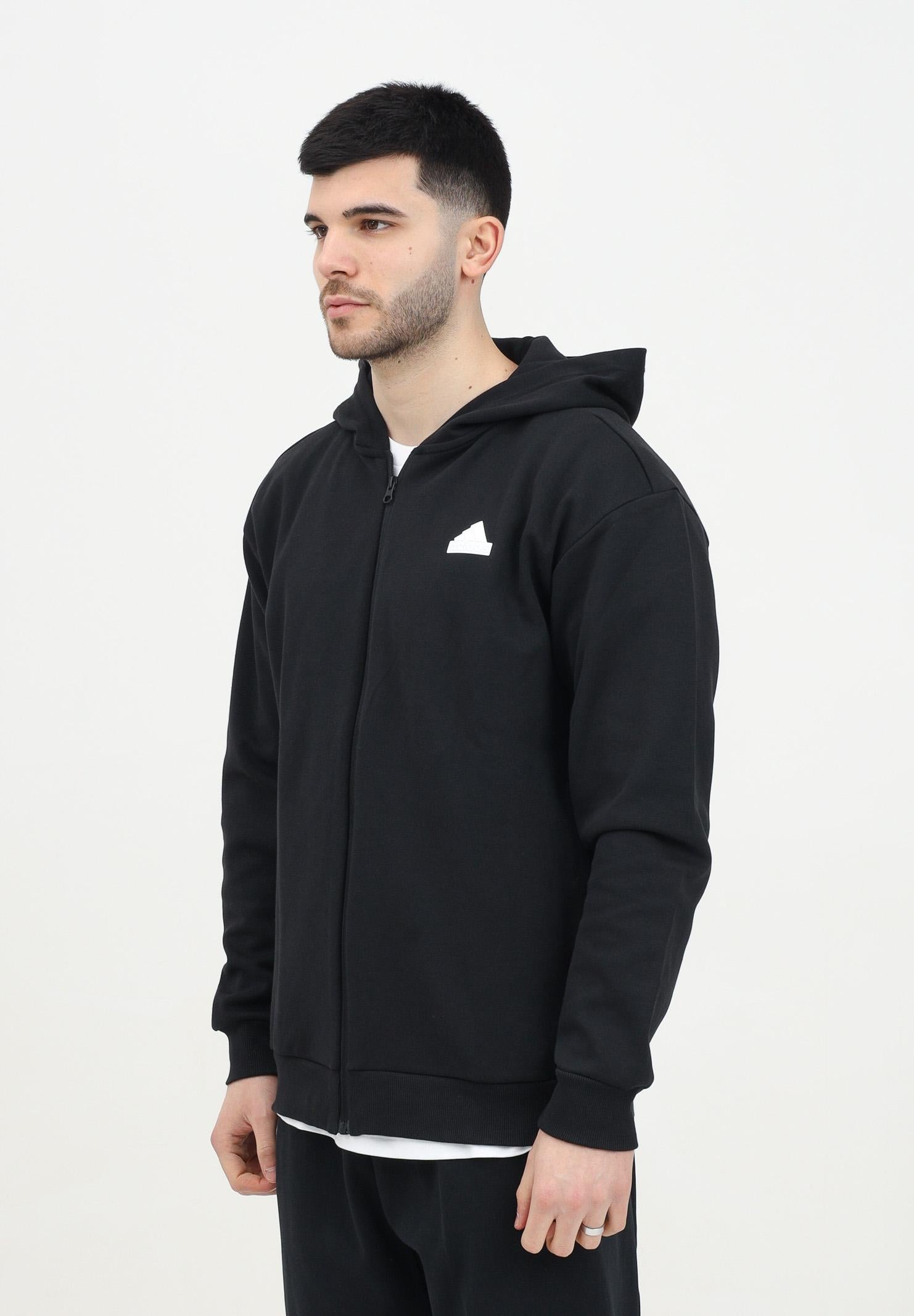 Felpa con zip Future Icons Badge Of Sport nera da uomo IN3305 . ADIDAS PERFORMANCE 