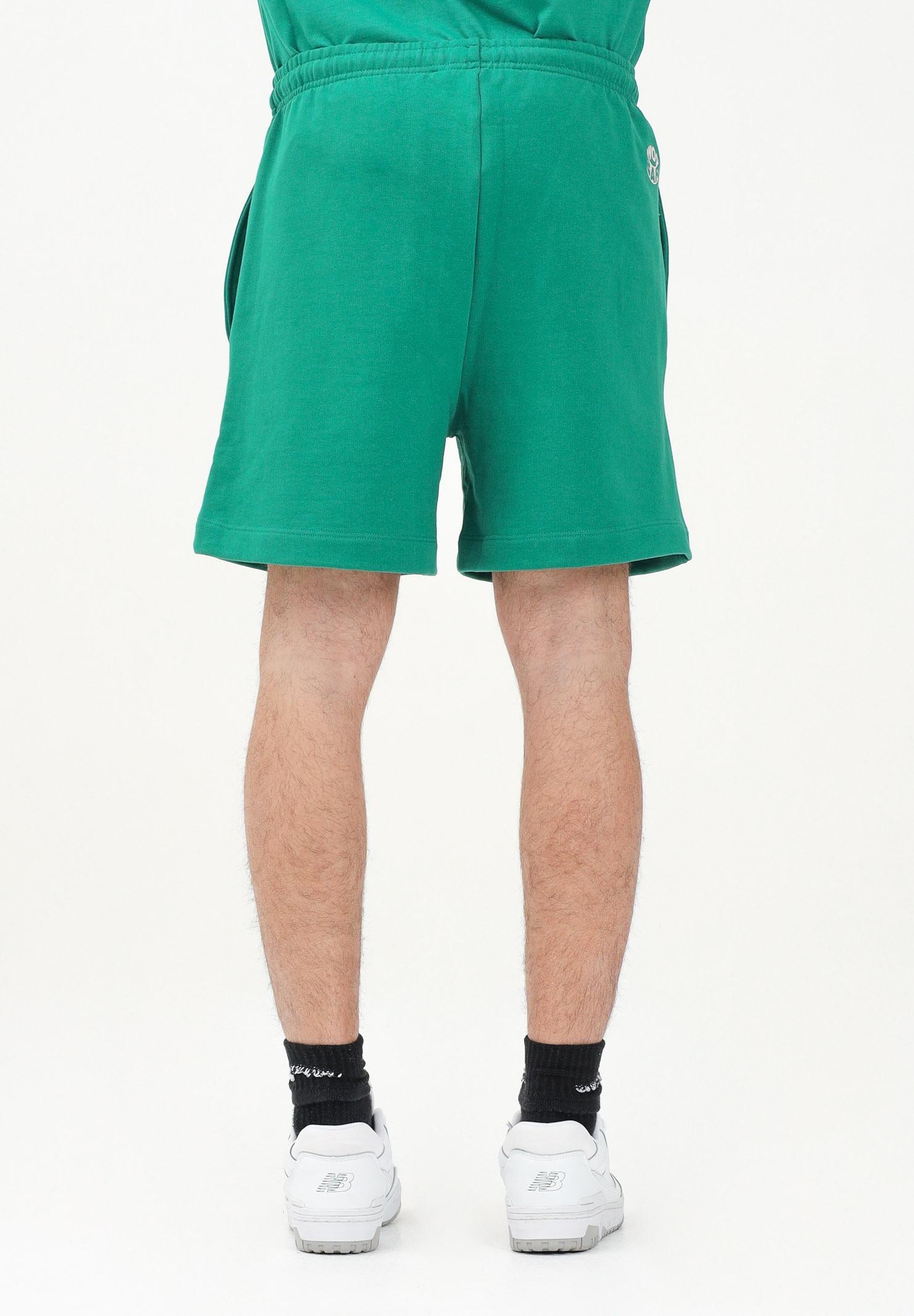 BARROW Shorts sportivo verde per uomo e donna con stampa logo S5BWUABE089 BW030 BARROW 