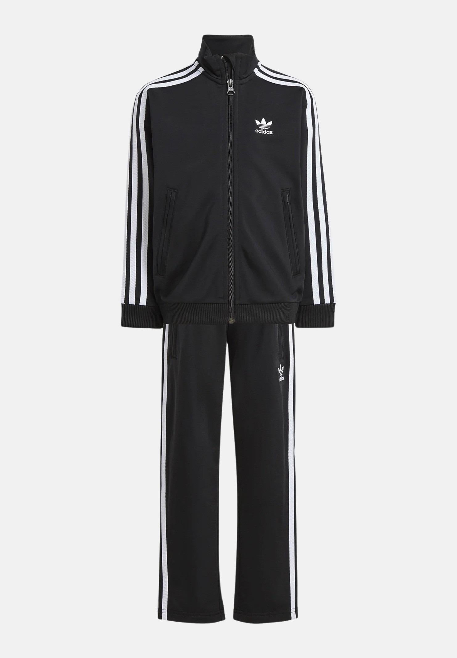 ADIDAS ORIGINALS Tuta nera ADICOLOR FIREBIRD per bambino e bambina IY4798 . ADIDAS ORIGINALS 