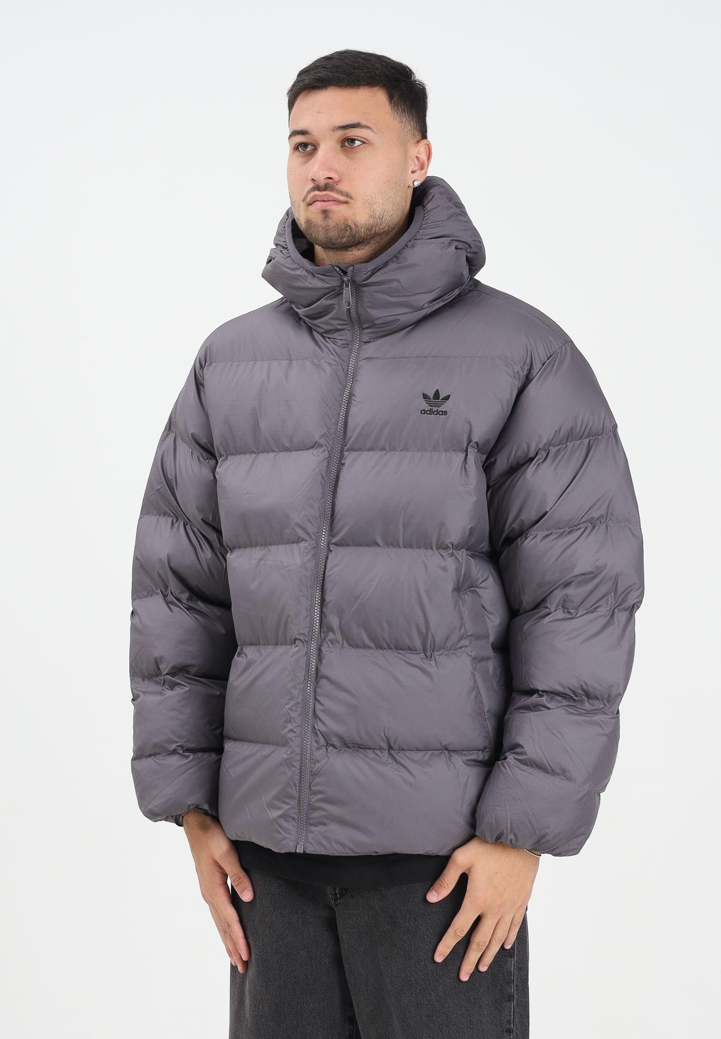 ADIDAS ORIGINALS Piumino Tonal Hooded Puffer grigio da uomo JX4122  ADIDAS ORIGINALS 