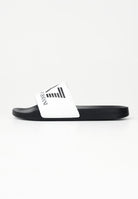 EA7 Ciabatte bianche e nere da uomo con logo 7X000108AF15118 MZ096 EA7 