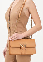 PINKO Borsa a tracolla Classic Love Bag One in morbida pelle mano seta cuoio da donna 100941A0F1 C83Q PINKO 