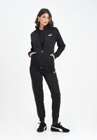 PUMA Tuta Ess + Textured Foil FZ nera da donna 692202 01 PUMA 