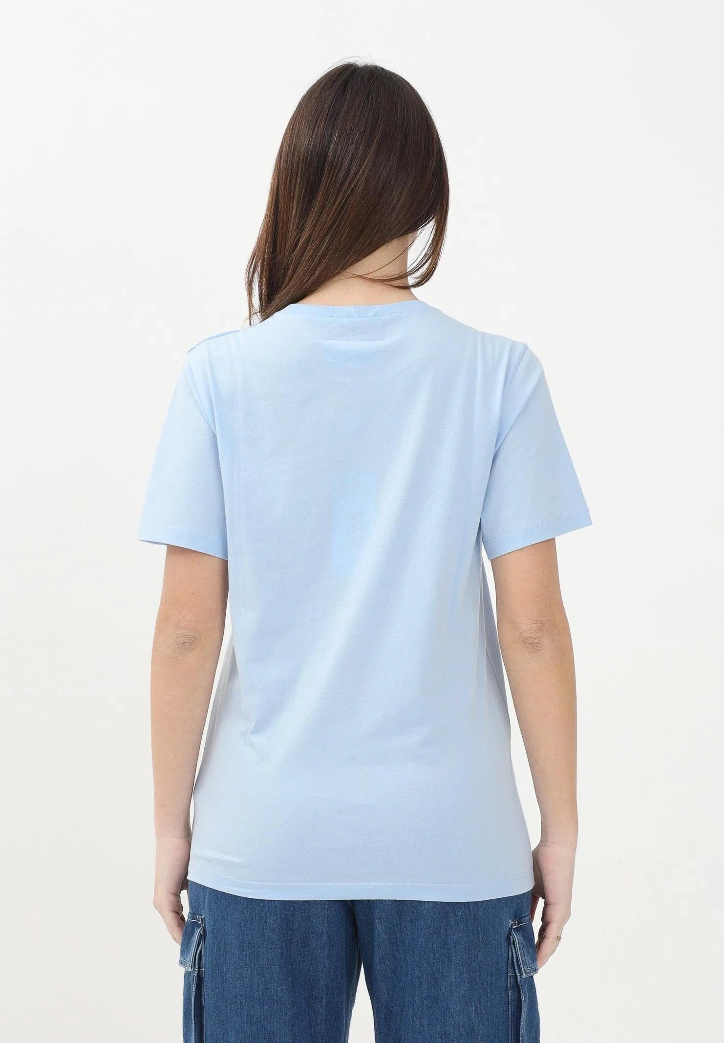 MAISON MARGIELA T-shirt a manica corta azzurra per donna, ragazzi e bambini con grafica "Stamp Numbers" M60775MM04I M6807 MAISON MARGIELA 