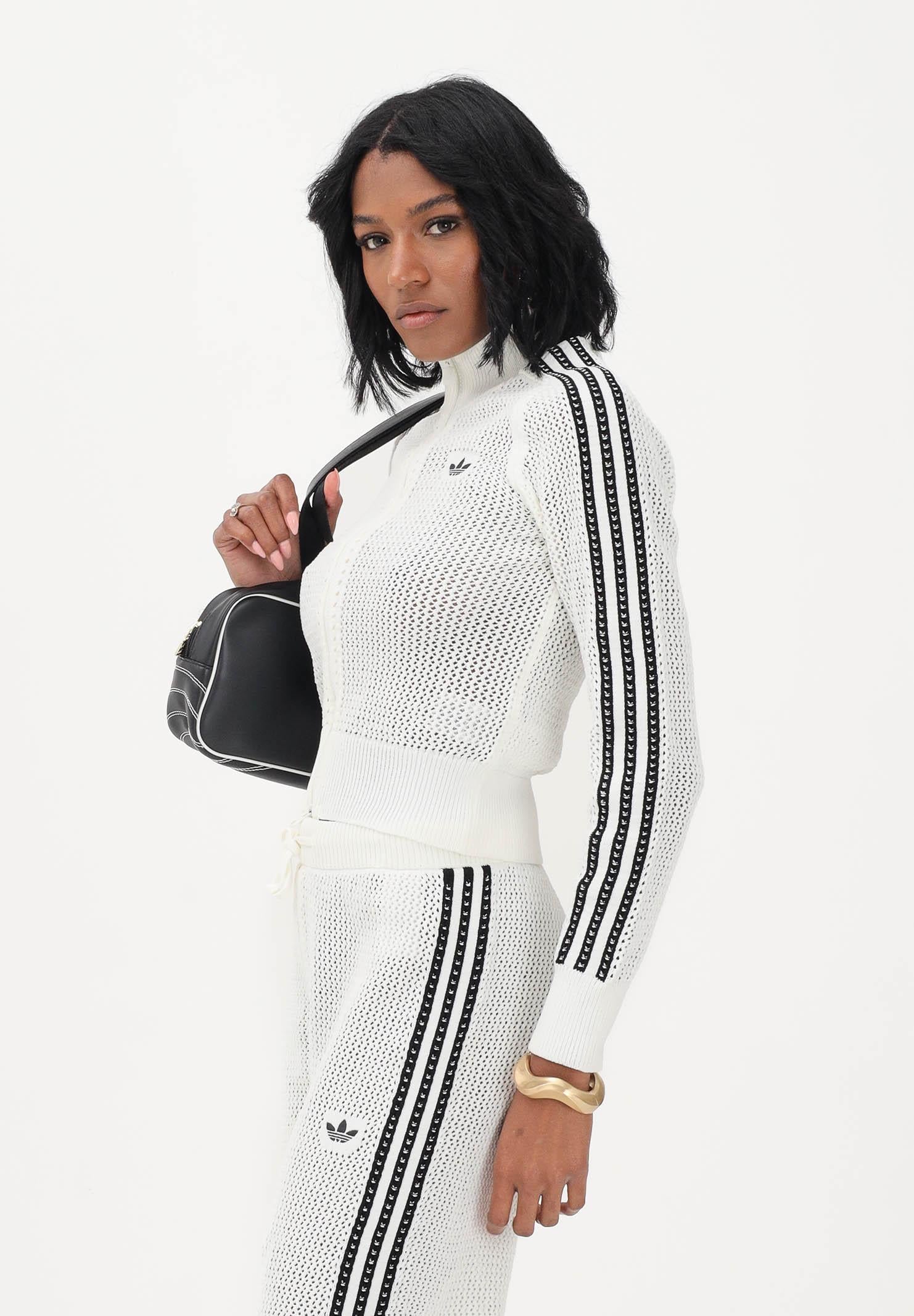 ADIDAS ORIGINALS Cardigan Firebird bianco da donna KC6496 . ADIDAS ORIGINALS 