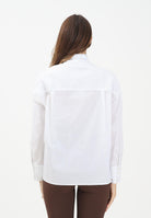 VICOLO Camicia a manica lunga bianca da donna con fiocco TF0483 BI VICOLO 