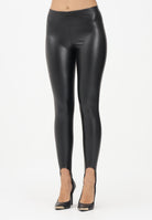 VICOLO Leggings in ecopelle nero da donna TF1800 NE VICOLO 