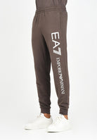 EA7 Pantalone sportivo marrone da uomo con stampa logo 7M000571AF13512 U6063 EA7 