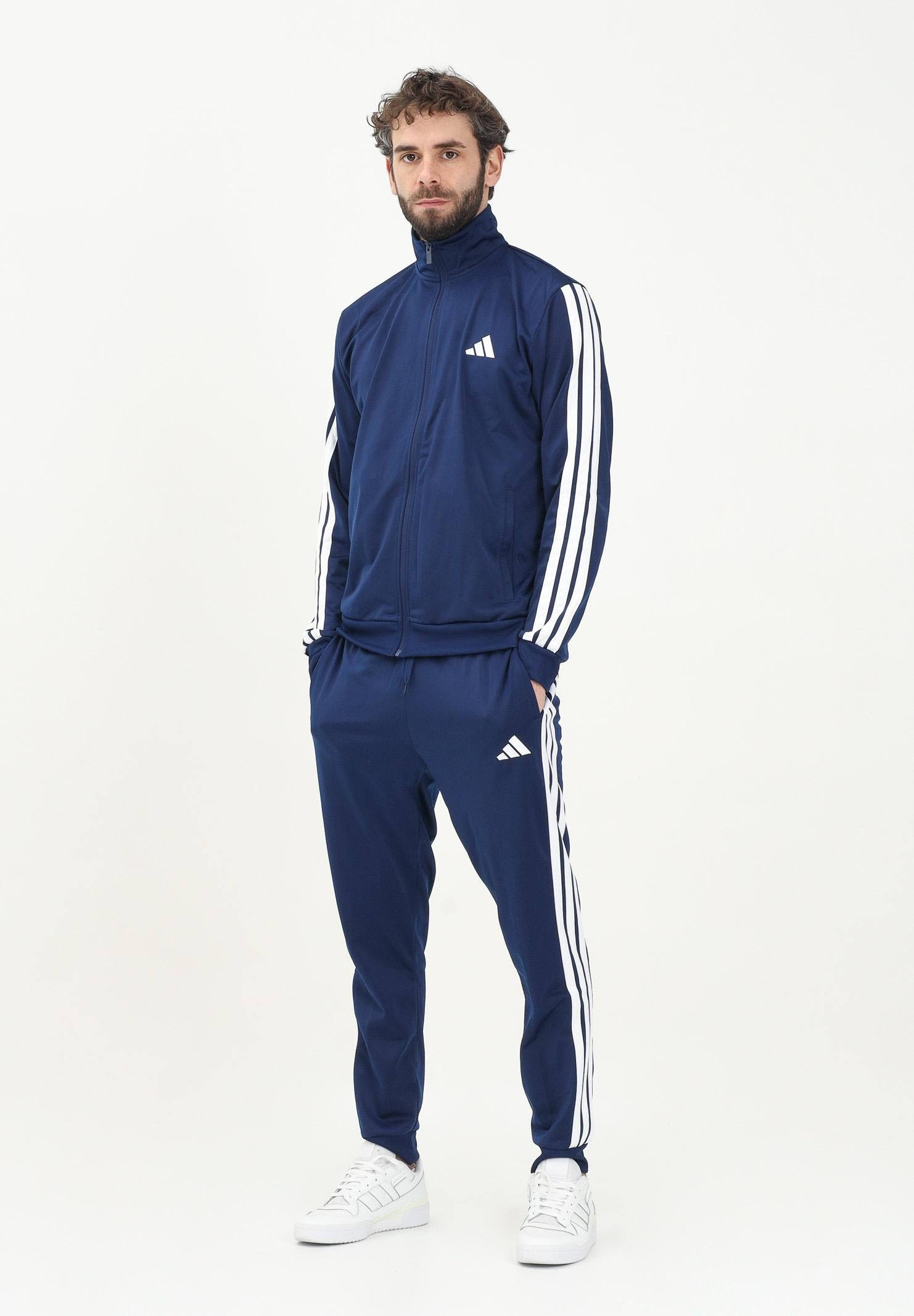 ADIDAS PERFORMANCE Tuta Basic 3-Stripes Tricot blu da uomo JI8859 . ADIDAS PERFORMANCE 