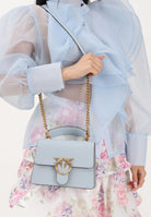 PINKO Borsa a mano Mini Love Bag One Top Handle Light celeste da donna 100071A0F1 E37Q PINKO 