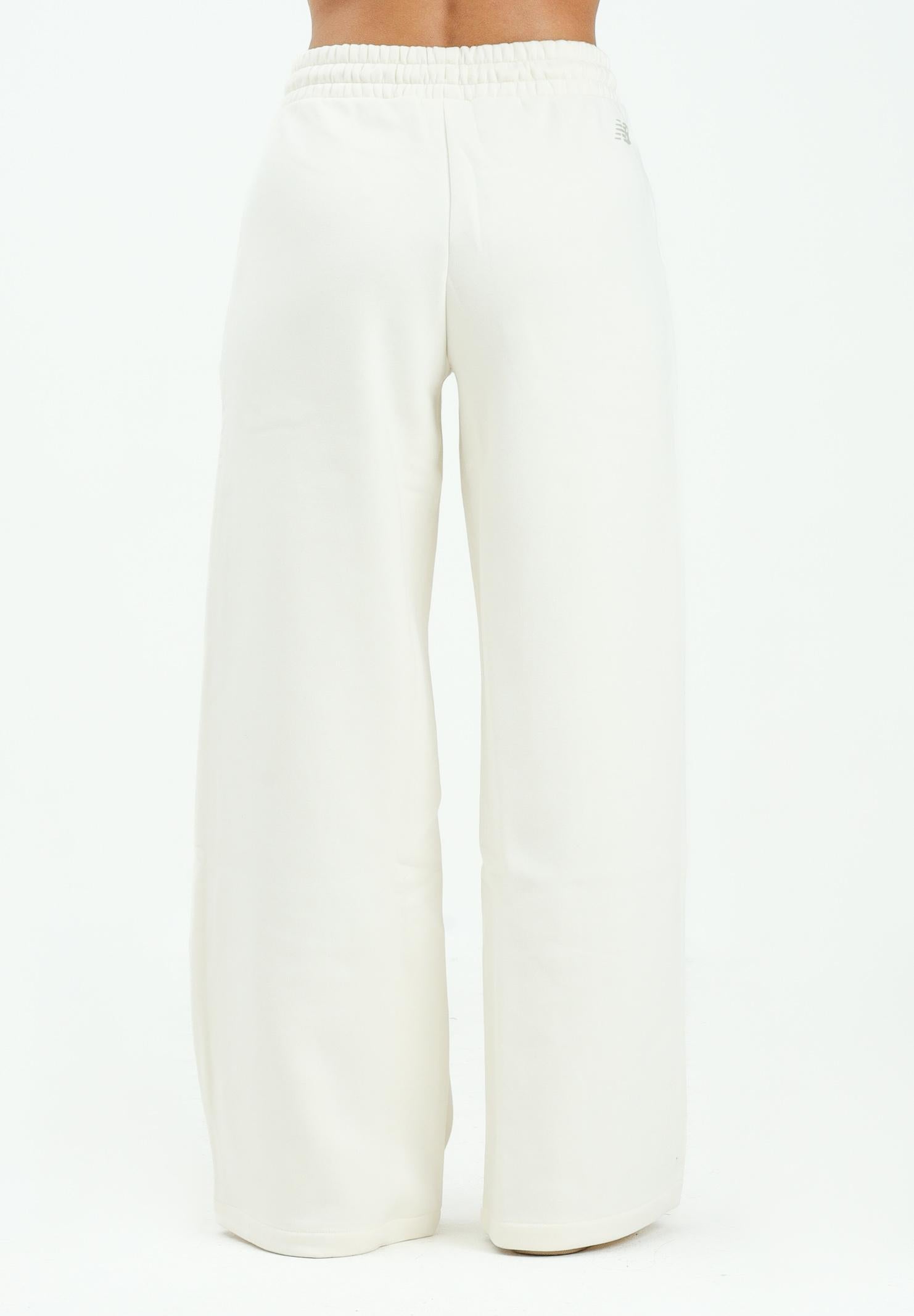 NEW BALANCE Pantalone sportivo Linear Heritage Fleece Wide Leg panna da donna WP53902PEF . NEW BALANCE 