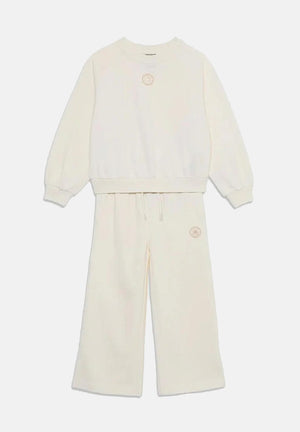 CONVERSE Tuta panna da bambina con logo 4CH415 W2Y CONVERSE 