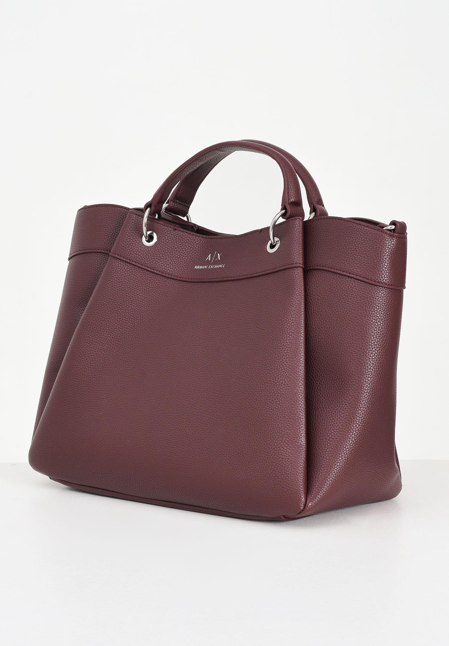 ARMANI EXCHANGE Shopper bordeaux da donna con logo 942910CC783 UA343 ARMANI EXCHANGE 