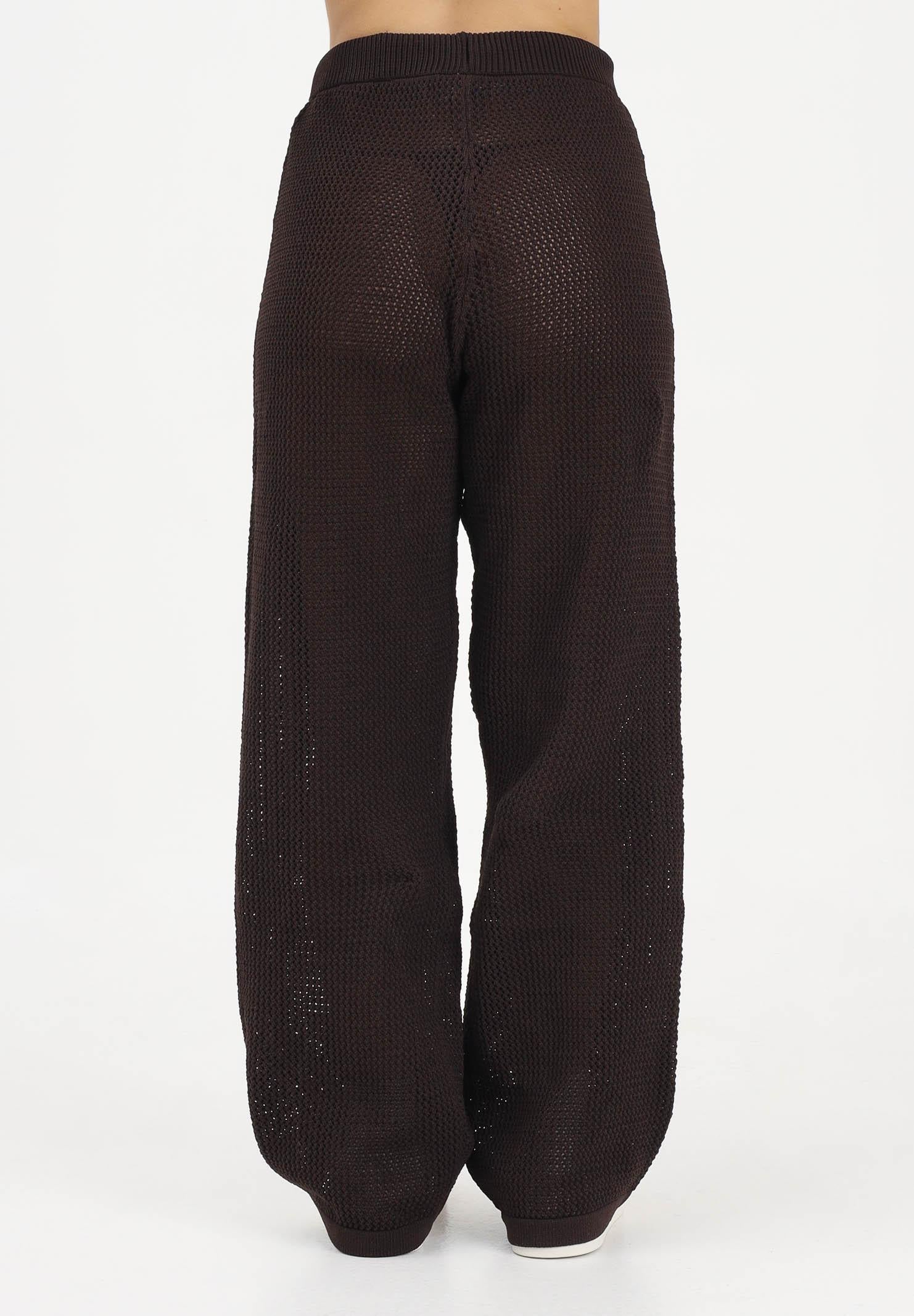 ADIDAS ORIGINALS Pantalone KNITTED CROCHET FIREBIRD marrone da donna<BR/> KE0201 . ADIDAS ORIGINALS 