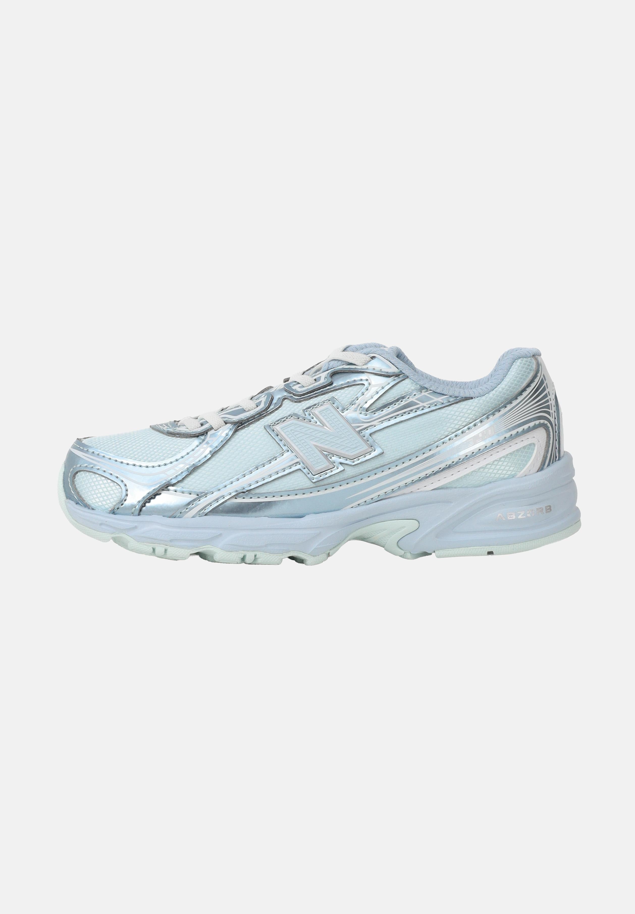 NEW BALANCE Sneakers 740 Bungee Lace azzurre per bambino e bambina P7407QM . NEW BALANCE 