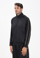 EA7 Felpa con zip nera da uomo rifinita da dettagli gold e logo 7M000620AF17089 UC001 EA7 