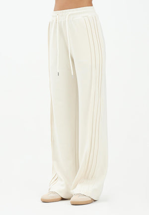 HINNOMINATE Pantalone sportivo panna da donna con nervature laterali HMABW01995 BI04 HINNOMINATE 