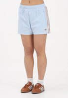 ADIDAS ORIGINALS Shorts sportivo SUMMER GLOW celeste da donna KY3166 . ADIDAS ORIGINALS 