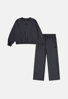 JORDAN Tuta grigia da bambina con logo 4CH415 GDA CONVERSE 