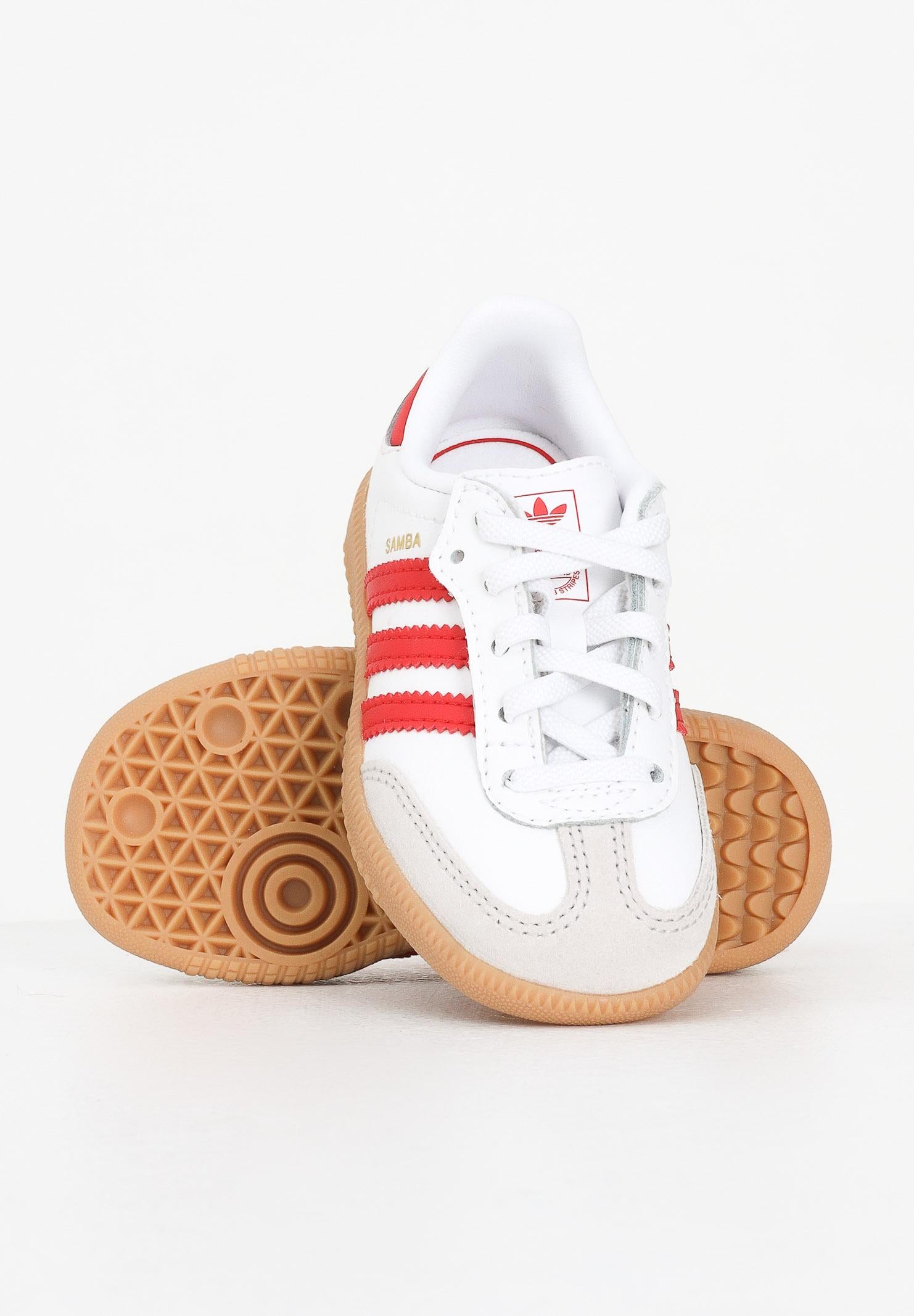 ADIDAS ORIGINALS Sneakers Samba OG bianche e rosse da neonato JQ3190  ADIDAS ORIGINALS 
