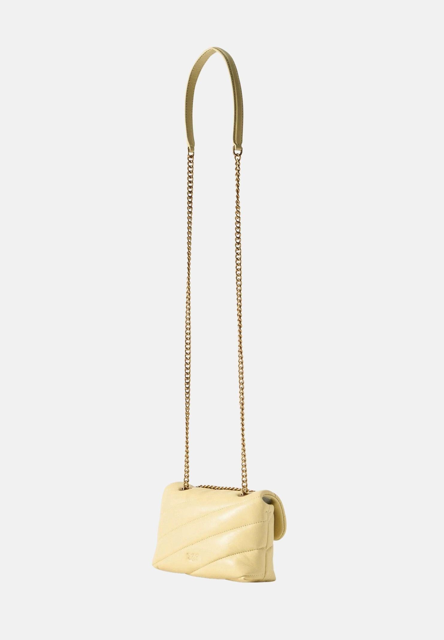 PINKO Borsa a tracolla Baby Love Bag Puff giallo vaniglia da donna 100040A0F2 C39Q PINKO 