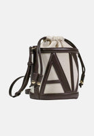 ARMANI EXCHANGE Borsa a tracolla beige e marrone da donna con logo XW002183AF22635 M6262 ARMANI EXCHANGE 
