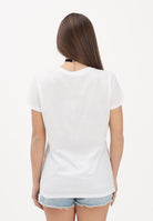 VICOLO T-shirt a manica corta bianca da donna con stampa "Ce la farò anche stravolta" RAB0634 02 VICOLO 