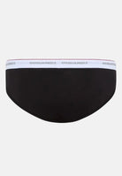 DSQUARED2 Slip (3pz) neri da uomo con fascia elastica logata DCX300060 001 DSQUARED2 