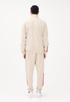 ADIDAS PERFORMANCE Tuta Stadium 3-Stripes beige e rossa da uomo KB6198 . ADIDAS PERFORMANCE 