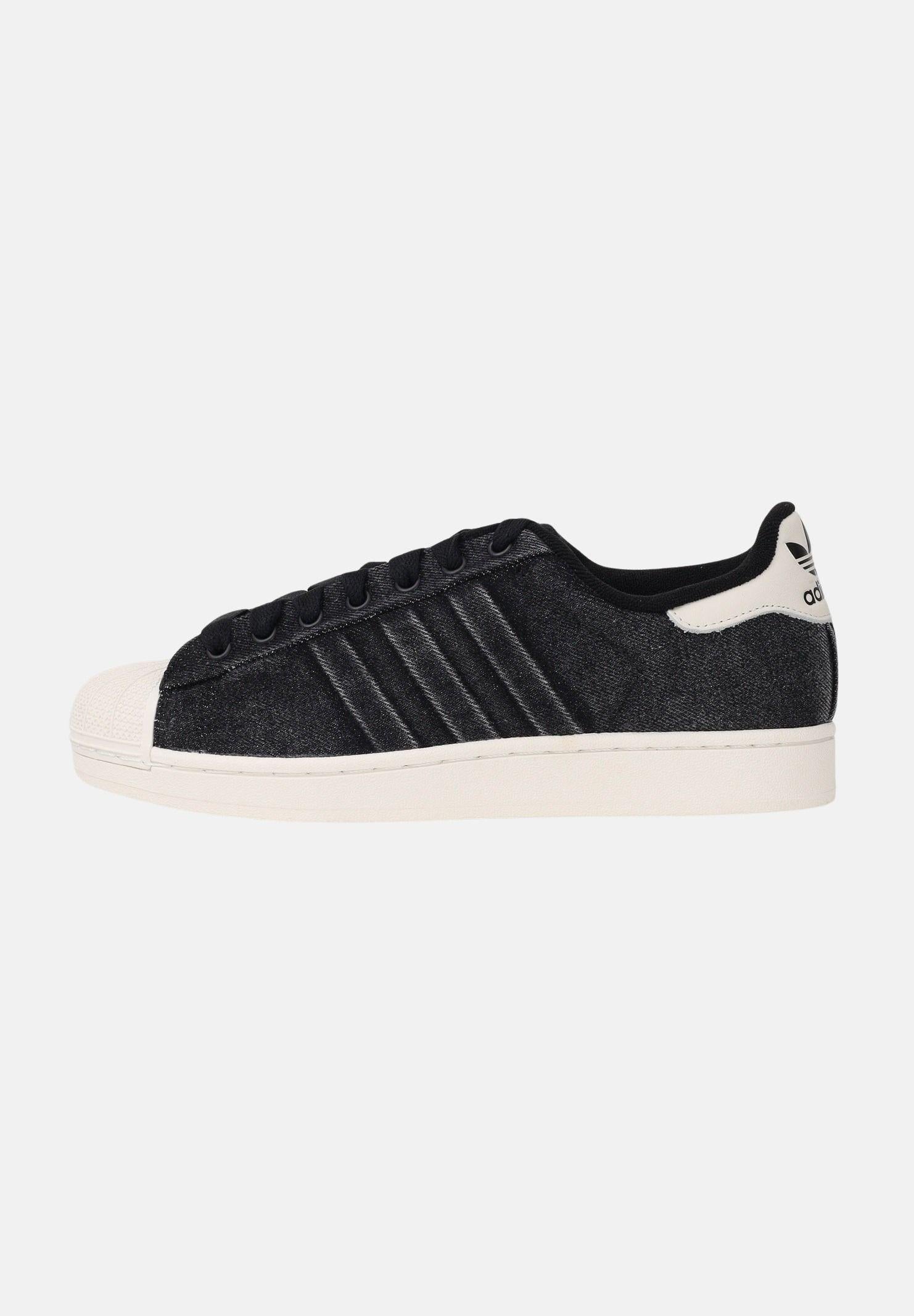 ADIDAS ORIGINALS Sneakers SUPERSTAR II in denim nero per uomo e donna IH9247 . ADIDAS ORIGINALS 