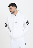 ADIDAS PERFORMANCE Felpa con cappuccio Future Icons 3-Stripes bianca da uomo JD4859  ADIDAS PERFORMANCE 