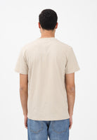 TOMMY JEANS T-shirt a manica corta beige da uomo con logo DM0DM21780 ABY TOMMY JEANS 