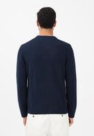 TOMMY JEANS Maglioncino girocollo blu da uomo con logo DM0DM22352 C1G TOMMY JEANS 