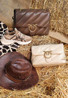 PINKO Borsa a tracolla Big Love Bag Puff marrone da donna 100037A0F2 L74Q PINKO 