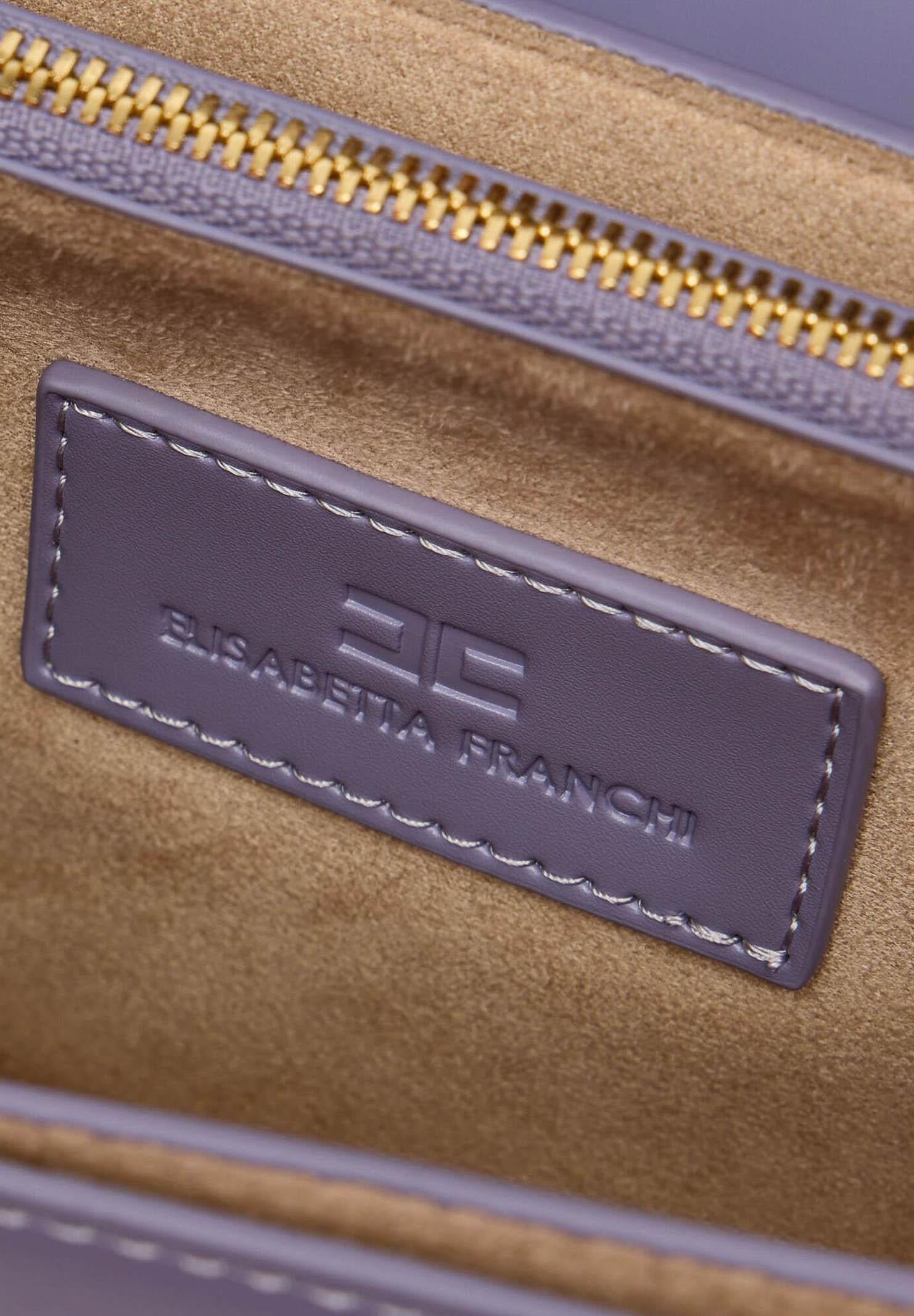 ELISABETTA FRANCHI Borsa a tracolla lilla da donna con logo BS91A61E2 EV7 ELISABETTA FRANCHI 