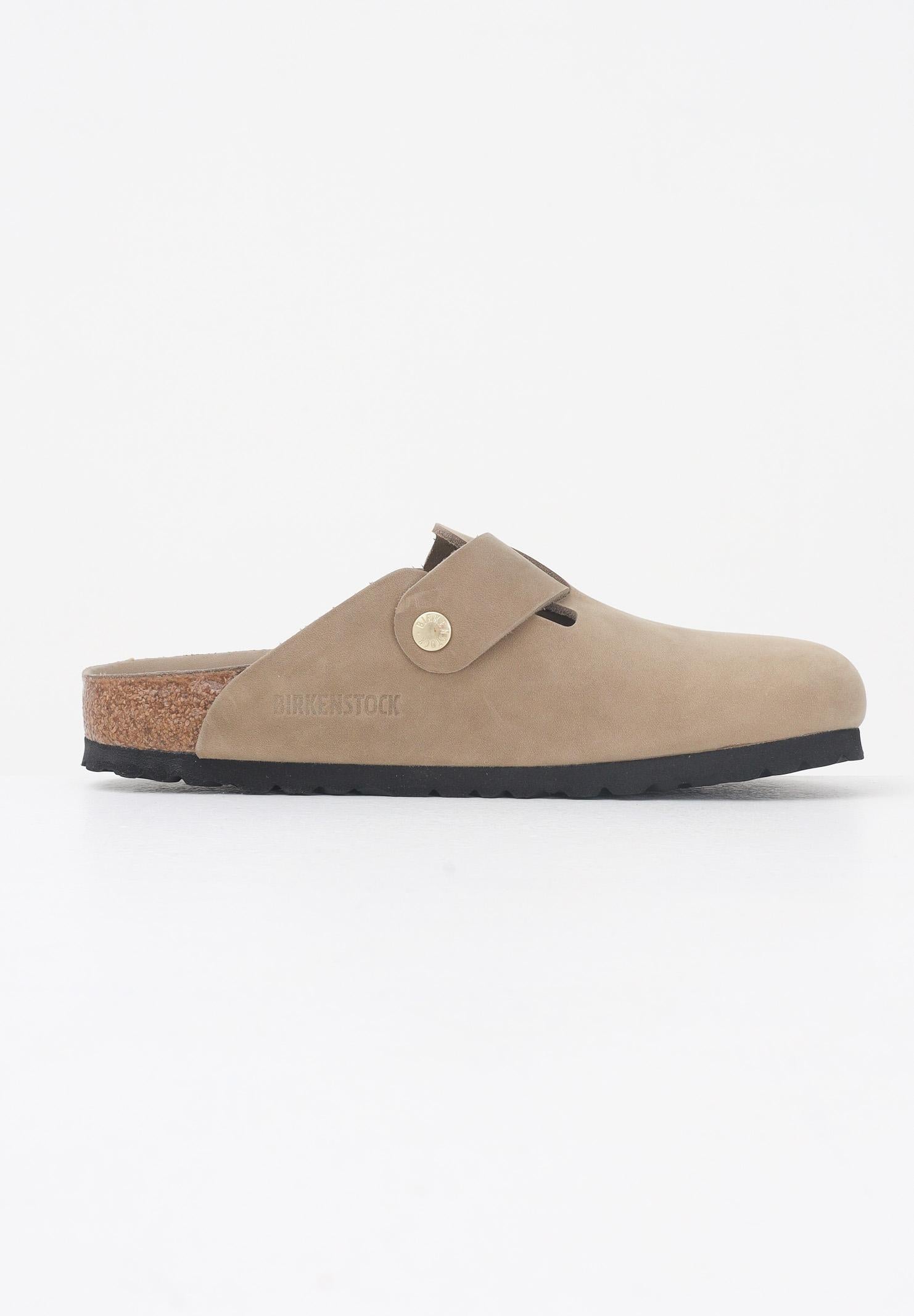 BIRKENSTOCK Ciabatte Boston Big Buckle beige da donna 1030425 - BIRKENSTOCK 