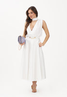 ELISABETTA FRANCHI Gonna midi avorio da donna GO15661E2 360 ELISABETTA FRANCHI 