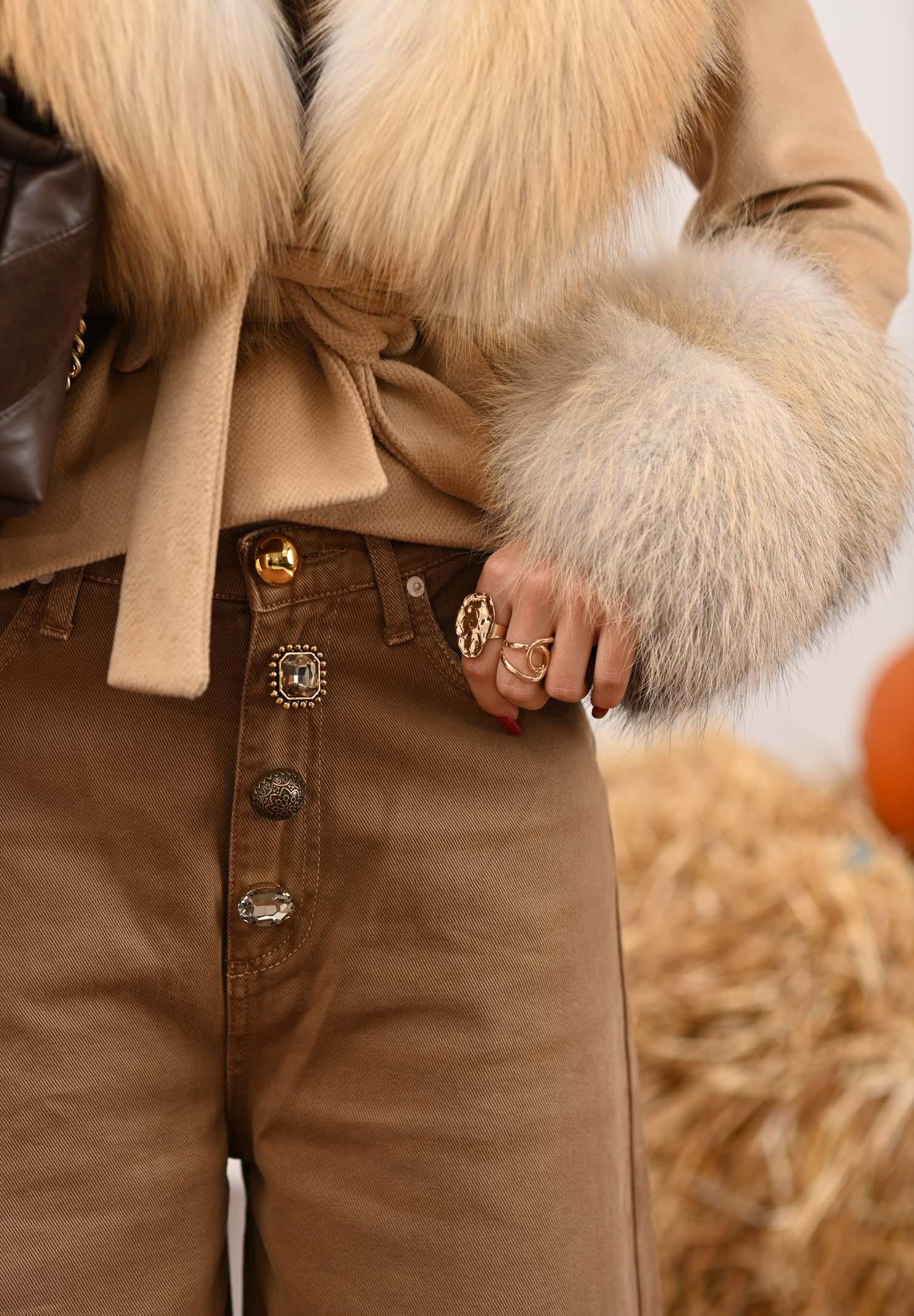 VICOLO Jeans YVES color cammello da donna DF5057 FU62 VICOLO 